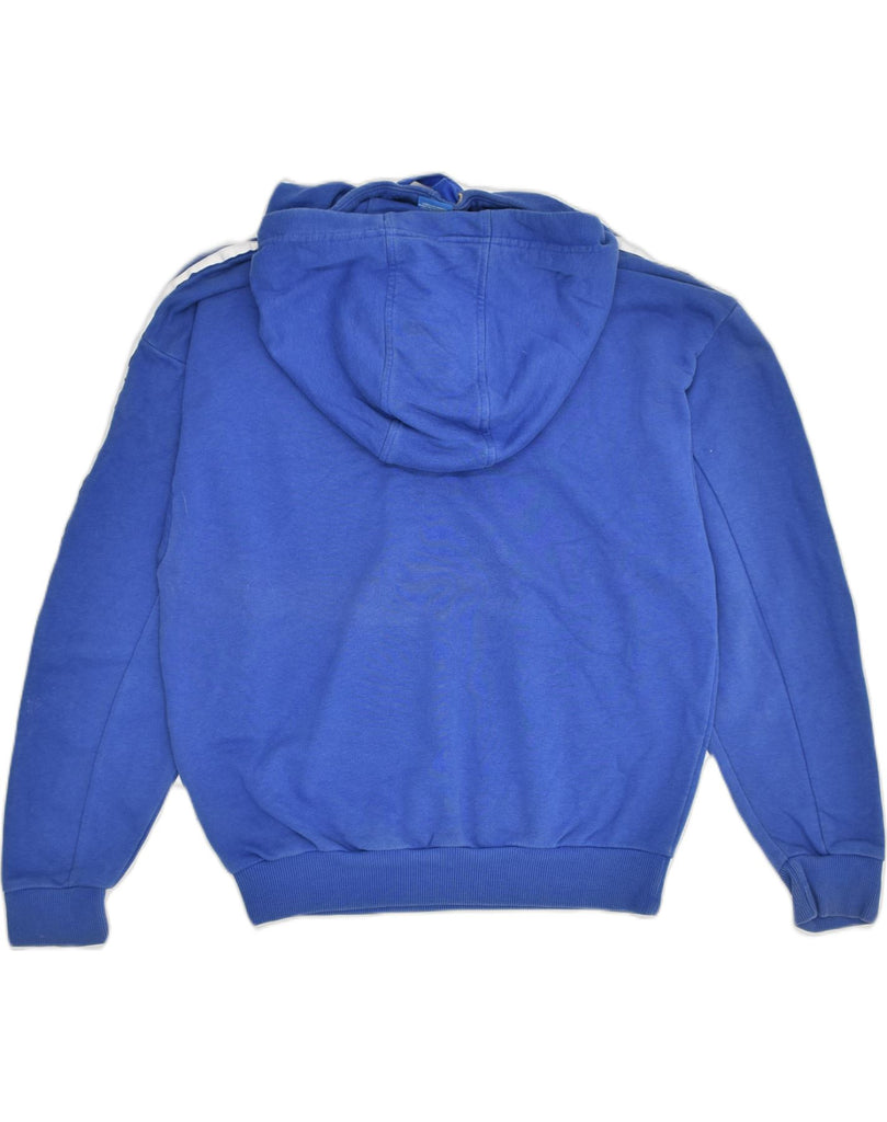 ADIDAS Womens Hoodie Jumper UK 10 Small Blue Cotton | Vintage Adidas | Thrift | Second-Hand Adidas | Used Clothing | Messina Hembry 