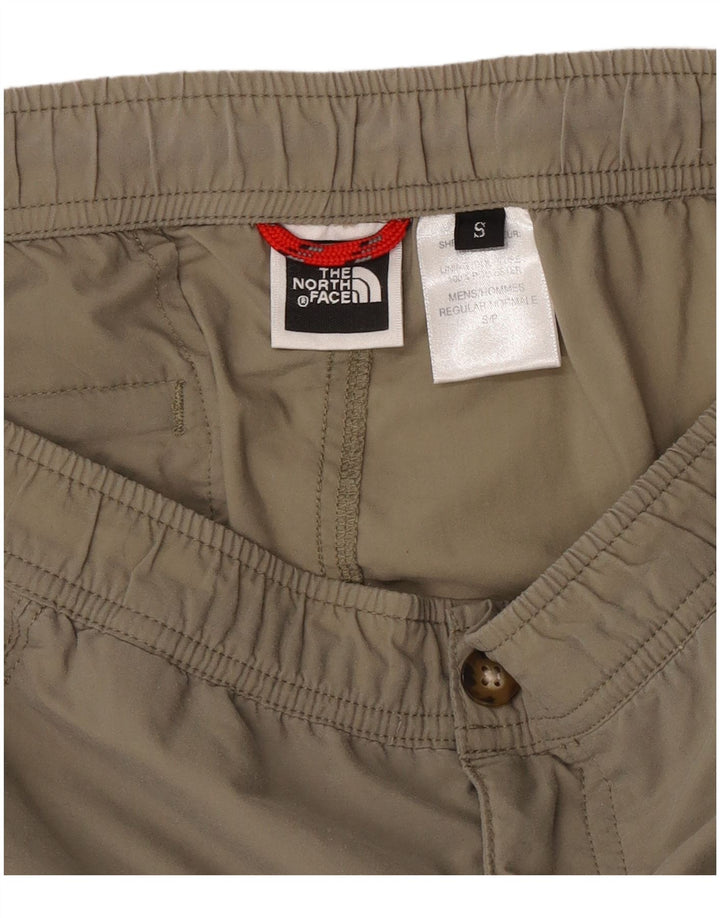 The North Face Mens Cargo Capri Trousers Small W28 L18 Khaki Polyester