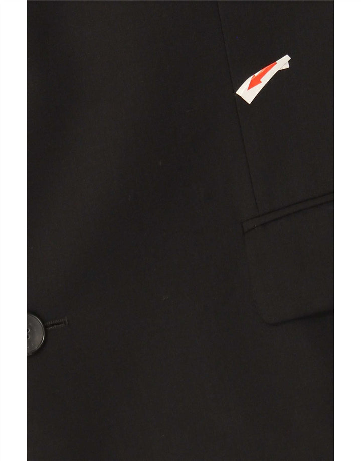 Hugo Boss Mens 2 Button Blazer Jacket EU 50 Large Black Wool