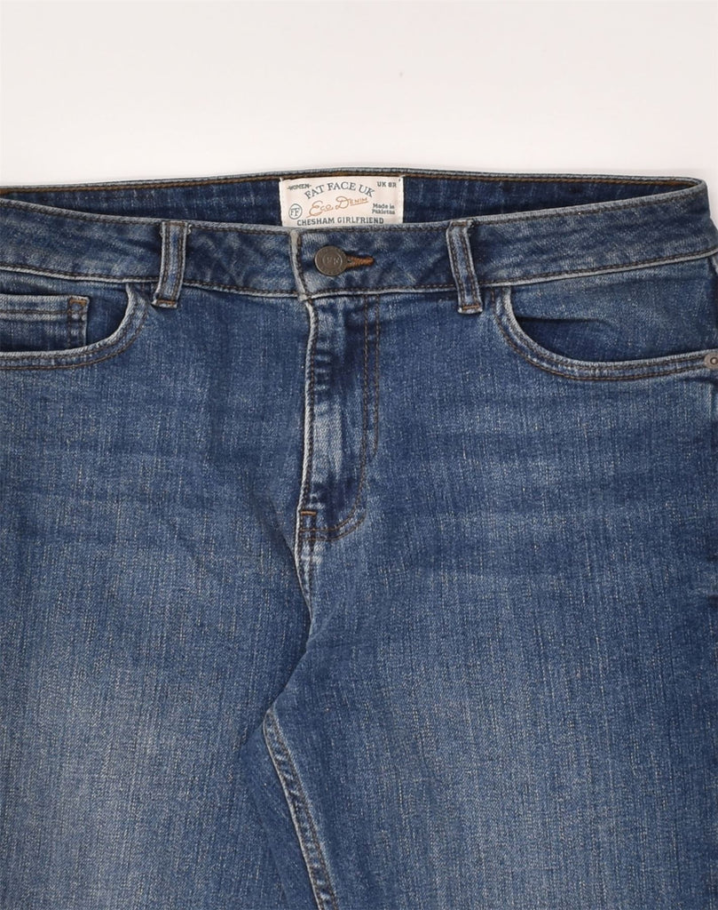 FAT FACE Womens Slim Jeans UK 8 Small W27 L27 Blue Cotton | Vintage Fat Face | Thrift | Second-Hand Fat Face | Used Clothing | Messina Hembry 