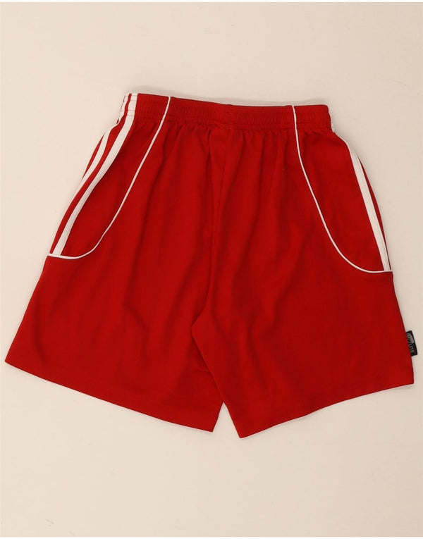 Adidas Boys Climalite Sport Shorts 9-10 Years XS Red Polyester