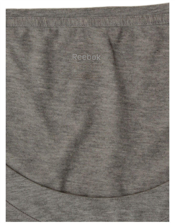 Reebok Womens T-Shirt Top UK 10 Small Grey