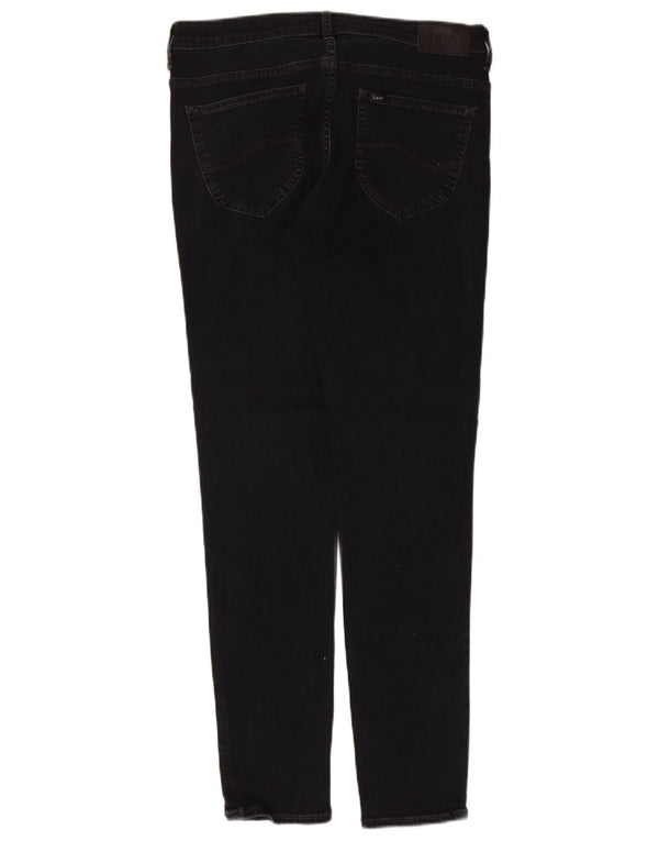Lee Womens Skinny Jeans W32 L30 Black Cotton