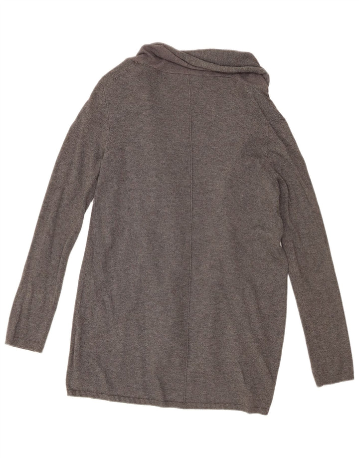 Zara Womens Open Cardigan Sweater UK 14 Large Grey