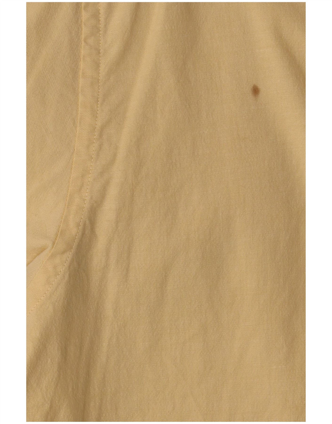 Eddie Bauer Mens Short Sleeve Shirt Medium Yellow Cotton