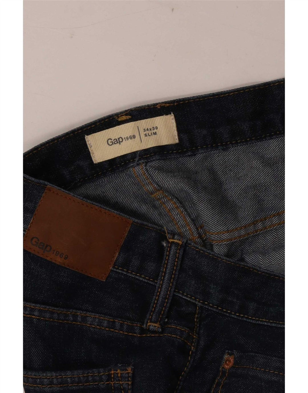 Gap Mens Slim Jeans W34 L30 Blue Cotton