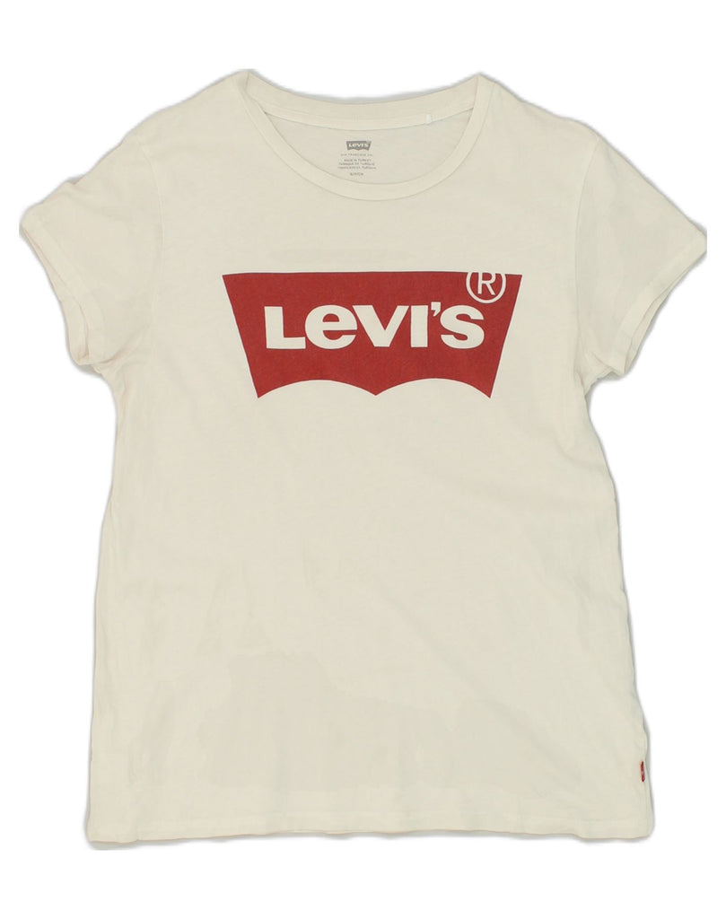 LEVI'S Mens Graphic T-Shirt Top Small White Cotton | Vintage Levi's | Thrift | Second-Hand Levi's | Used Clothing | Messina Hembry 