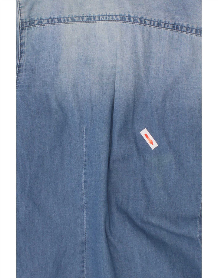 Armani Junior Boys Denim Shirt 13-14 Years Blue Cotton