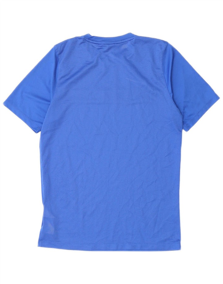 NIKE Mens Dri Fit T-Shirt Top Medium Blue Polyester