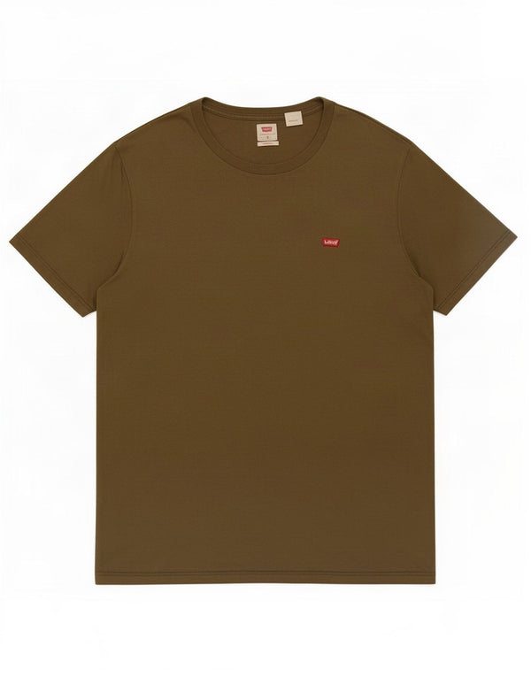 Levi's Mens Standard T-Shirt Top Medium Khaki Cotton
