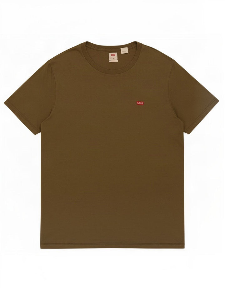 Levi's Mens Standard T-Shirt Top Medium Khaki Cotton