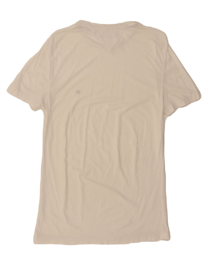 TOMMY HILFIGER Womens T-Shirt Dress UK 14 Medium White Vintage Tommy Hilfiger and Second-Hand Tommy Hilfiger from Messina Hembry 
