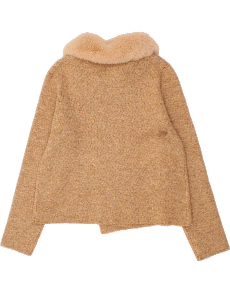 ELLEN TRACY  Womens Crop Cardigan Sweater UK 18 XL Beige Vintage Ellen Tracy and Second-Hand Ellen Tracy from Messina Hembry 