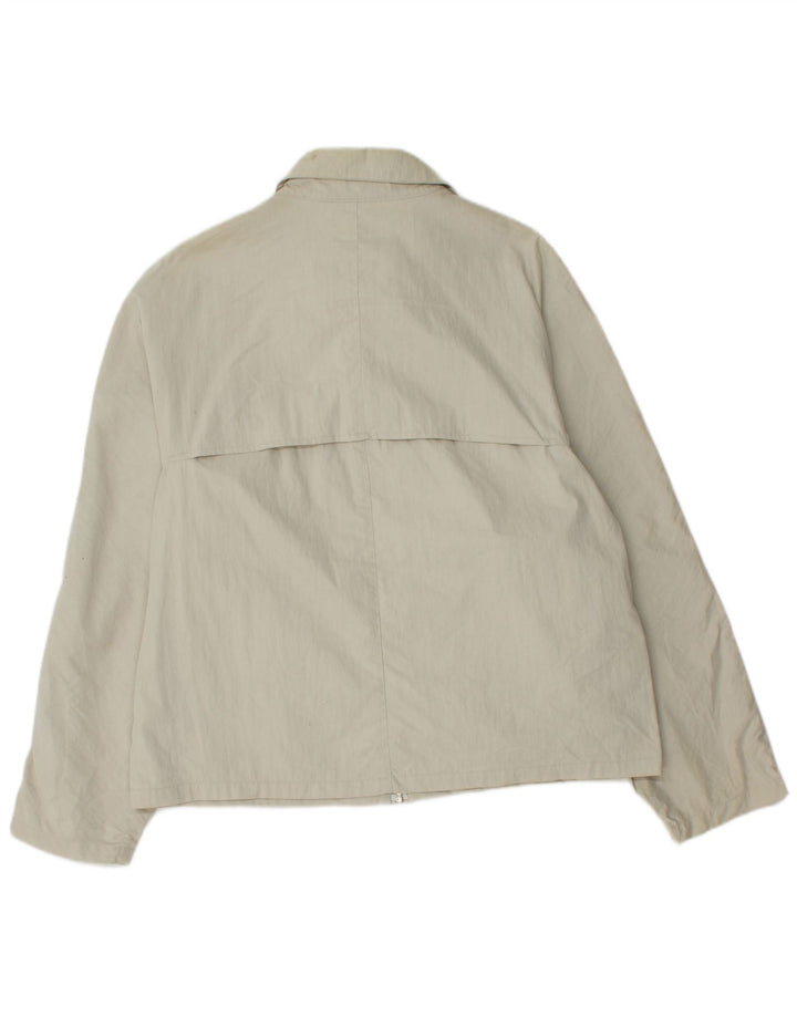 Avirex Mens Bomber Jacket UK 38 Medium Beige Cotton