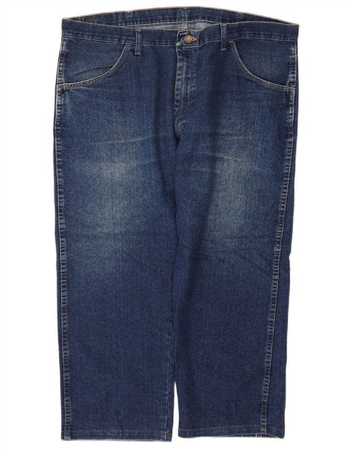 Wrangler Mens Cropped Jeans W40 L24 Blue Cotton