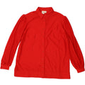 VINTAGE Womens Shirt Blouse UK 18 XL Red Spotted Polyester Vintage Vintage and Second-Hand Vintage from Messina Hembry 