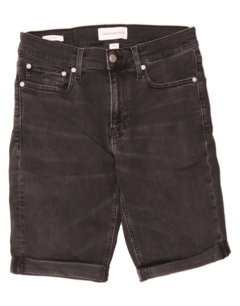 CALVIN KLEIN Womens Denim Shorts W29 Medium Black Cotton Vintage Calvin Klein and Second-Hand Calvin Klein from Messina Hembry 