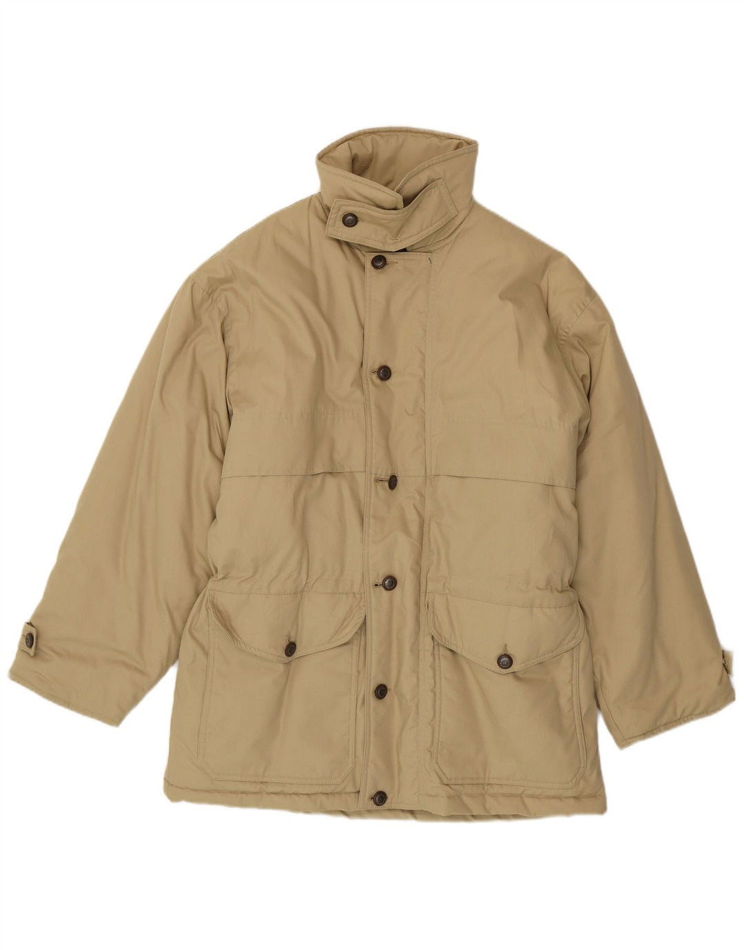 Brugi Mens Padded Coat IT 48 Medium Beige Polyester