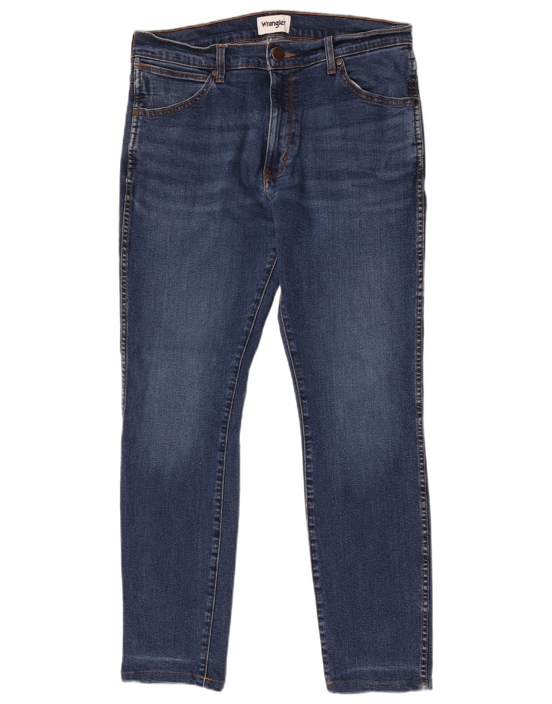 Wrangler Mens Larston Slim Jeans W33 L32 Blue Cotton