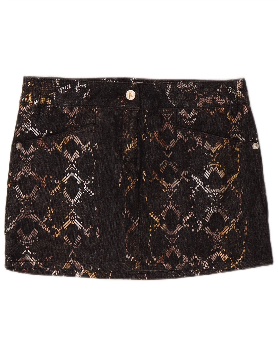 Guess By Marciano Womens Denim Skirt IT 42 Medium W30 Black Cotton