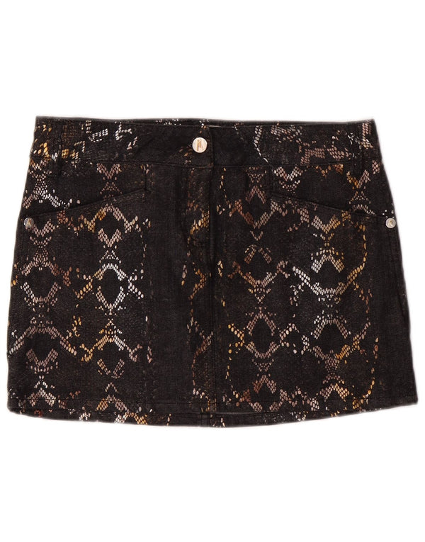 Guess By Marciano Womens Denim Skirt IT 42 Medium W30 Black Cotton