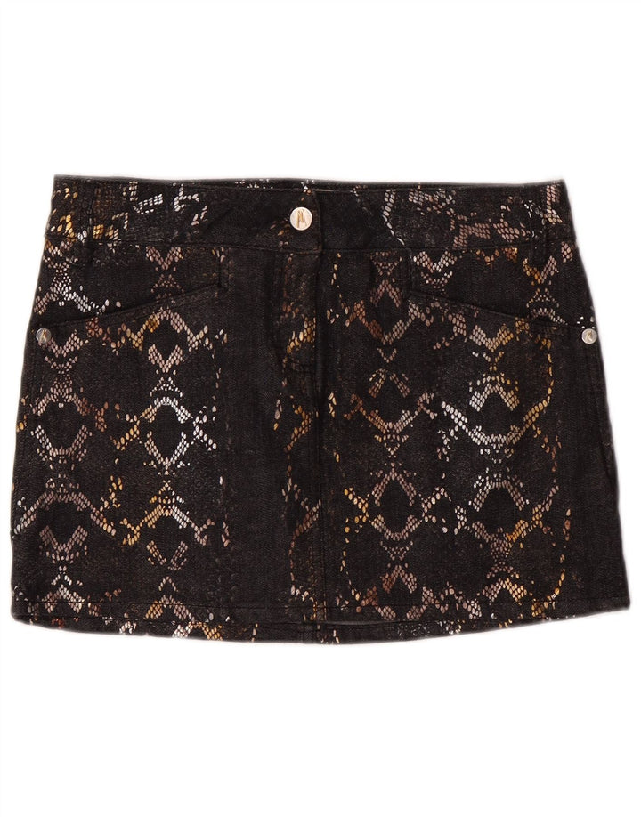 Guess By Marciano Womens Denim Skirt IT 42 Medium W30 Black Cotton