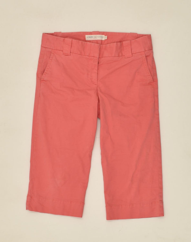 J. CREW Womens Stretch Capri Chino Trousers US 6 Medium W30 L17 Pink | Vintage J. Crew | Thrift | Second-Hand J. Crew | Used Clothing | Messina Hembry 