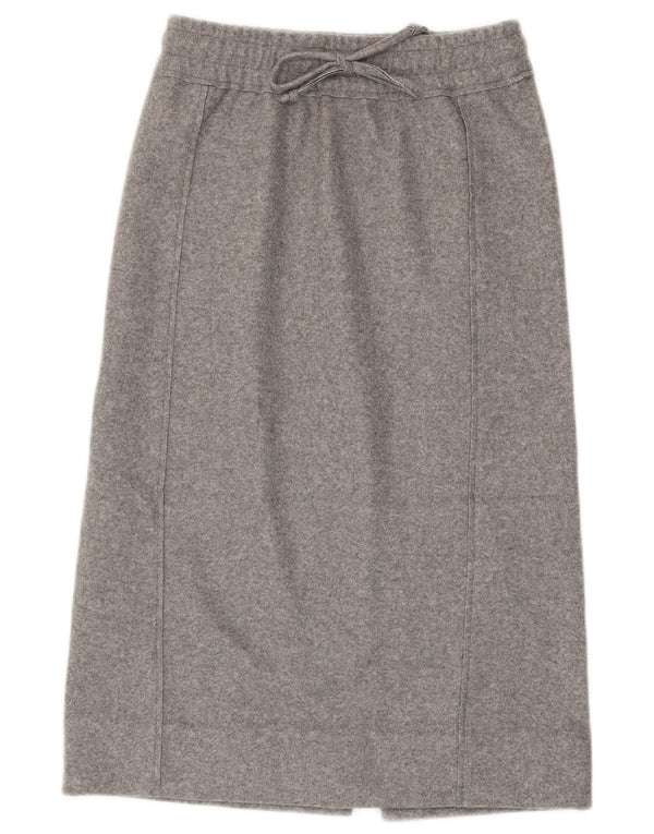 Zara Womens Midi Skirt XS W24  Grey Polyester