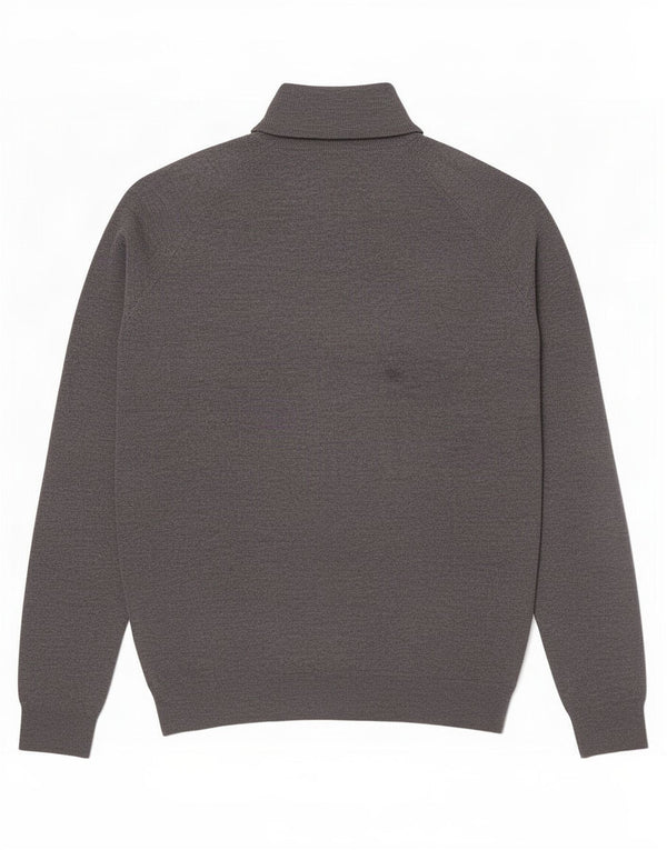 Zara Mens Roll Neck Jumper Sweater Medium Grey Viscose