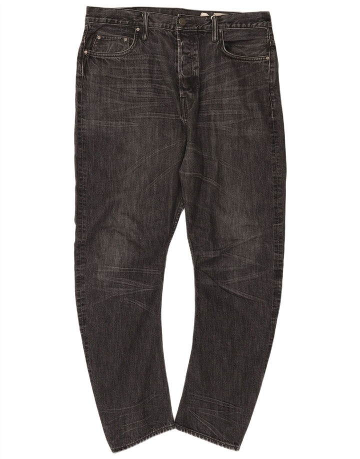 All Saints Mens Slim Jeans W34 L27 Black Cotton