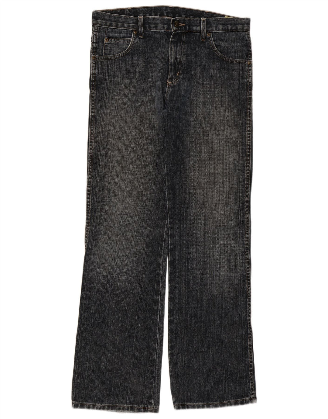 Wrangler Mens Bootcut Jeans W31 L32 Navy Blue Cotton