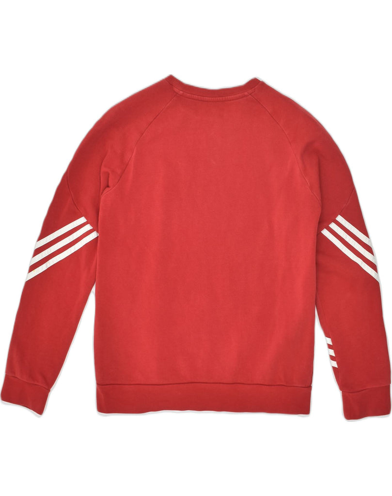 ADIDAS Boys Sweatshirt Jumper 14-15 Years XL Red Cotton | Vintage Adidas | Thrift | Second-Hand Adidas | Used Clothing | Messina Hembry 