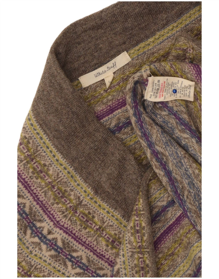 White Stuff Womens Knit Mini Skirt UK 8 Small W30 Multicoloured Fair Isle