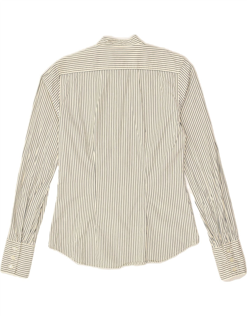 GANT Womens Formal Shirt UK 8 Small Grey Pinstripe Cotton | Vintage Gant | Thrift | Second-Hand Gant | Used Clothing | Messina Hembry 