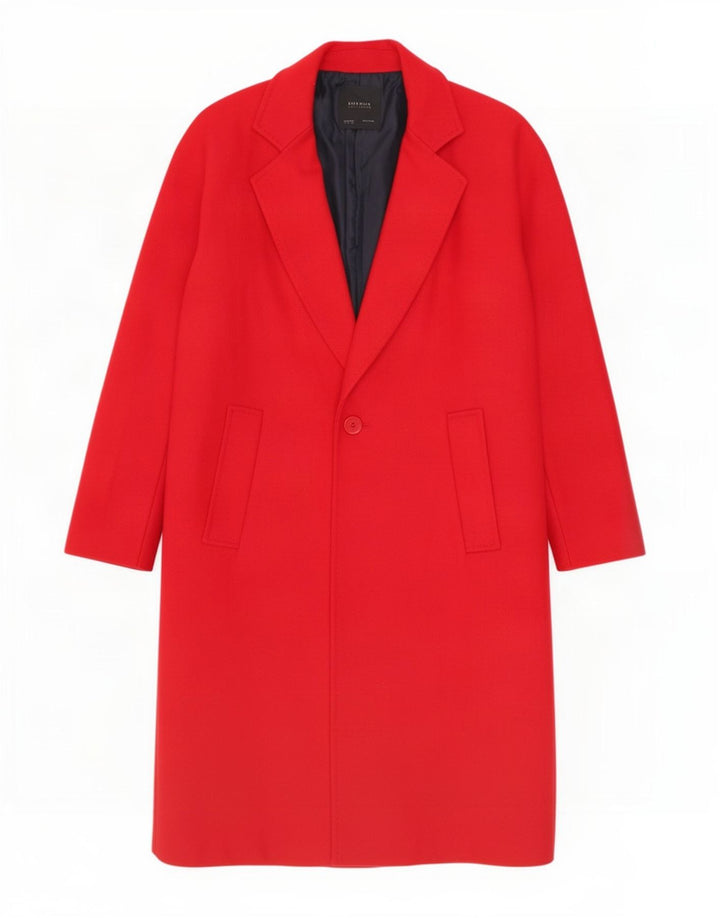 Zara Womens Overcoat UK 16 Large Red