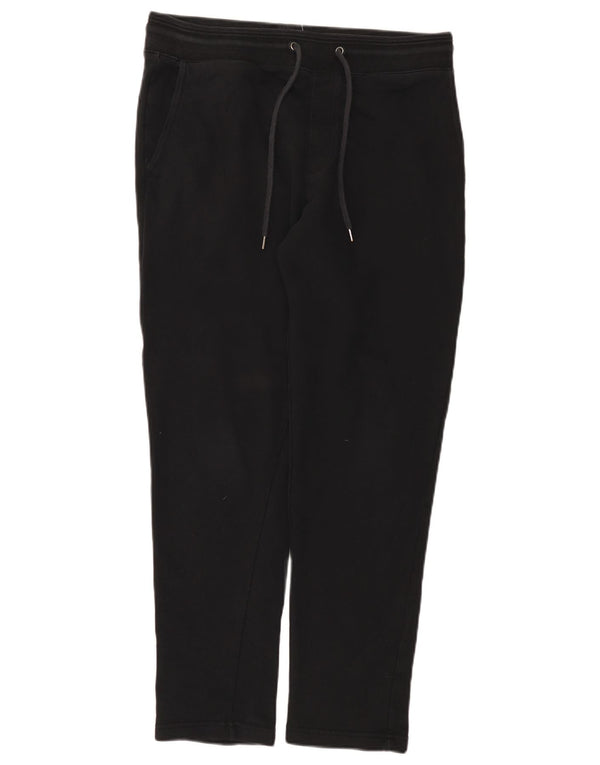 Marks & Spencer Mens Tracksuit Trousers Medium  Black Cotton