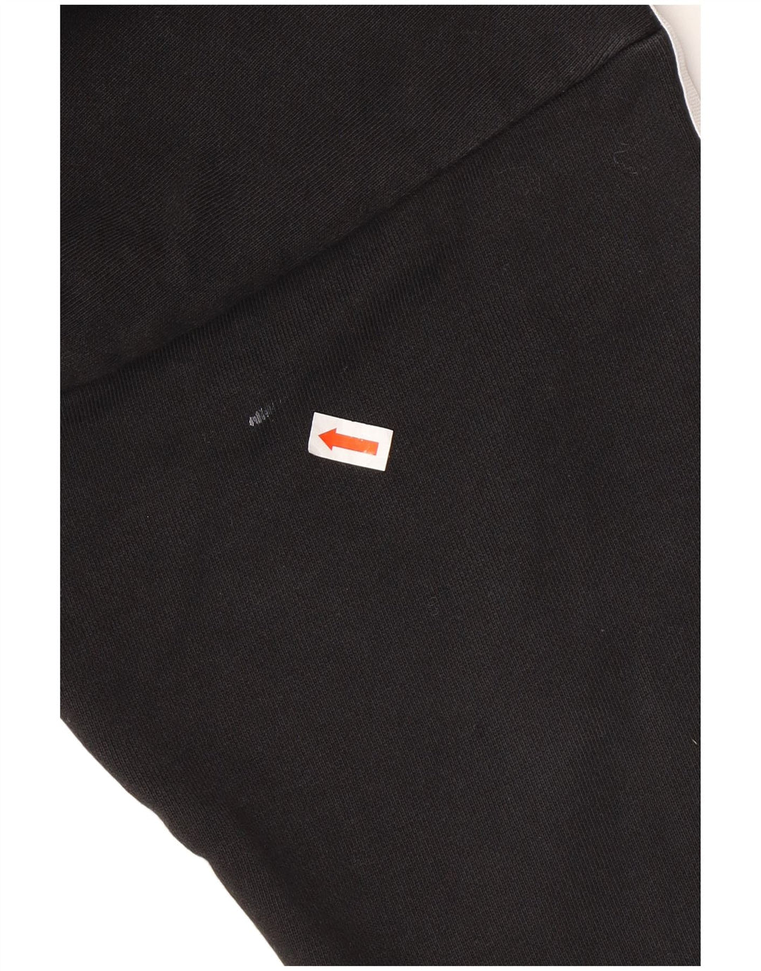 ADIDAS Womens Oversized Crop Hoodie Jumper UK 8 Small Black Cotton