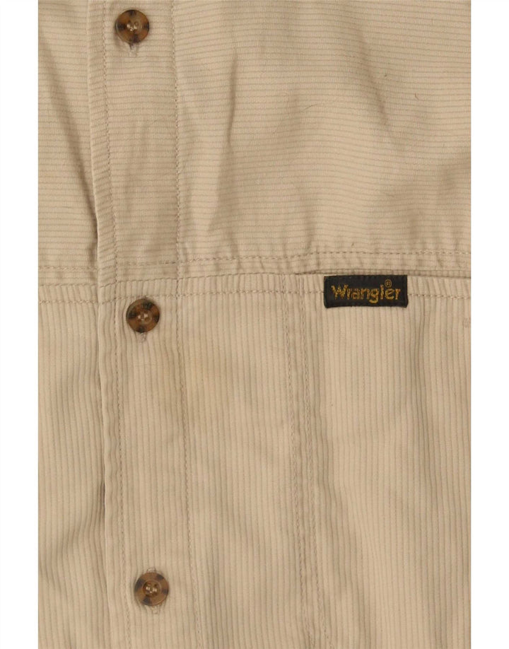 Wrangler Boys Shirt 14-15 Years Large Beige Pinstripe