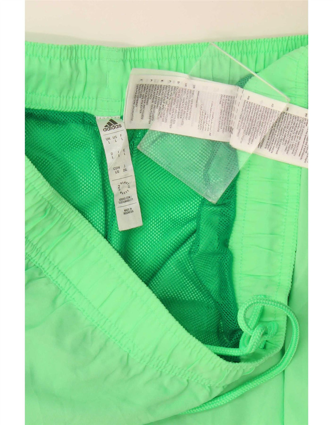 Adidas Mens Swimming Shorts Large Green Polyester