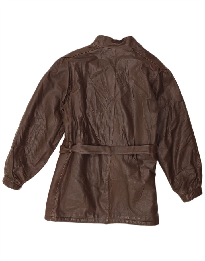 Vintage Womens Leather Jacket EU 38 Medium Brown