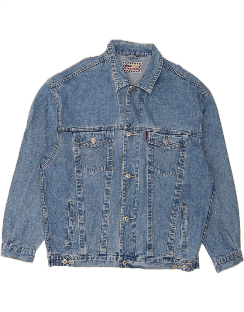 CASA BLANCA Mens Denim Jacket UK 44 2XL Blue Cotton Vintage Casa Blanca and Second-Hand Casa Blanca from Messina Hembry 