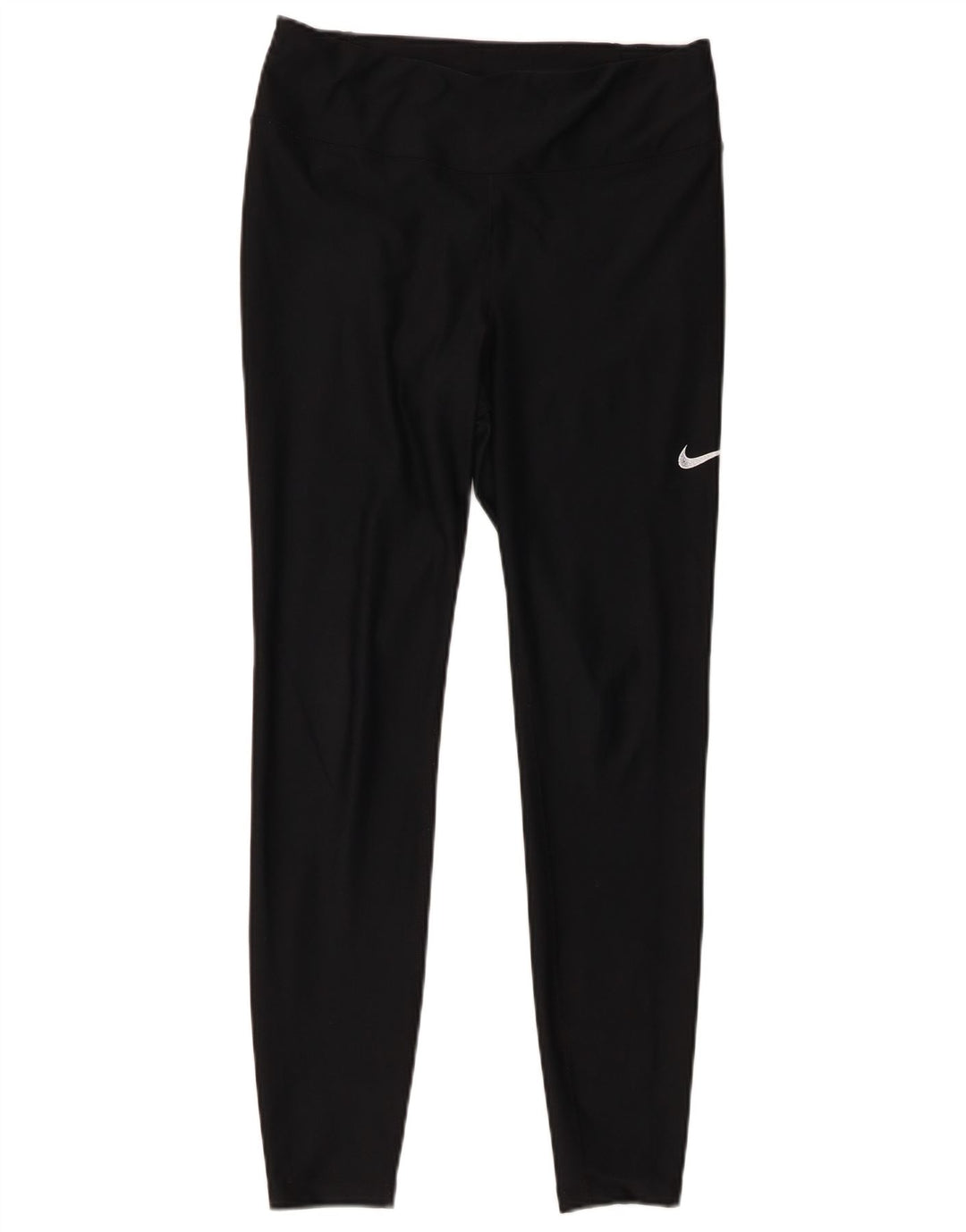 Nike Womens Dri Fit Leggings UK 14 Medium Black Polyester
