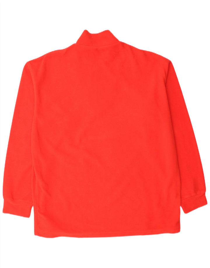 Fila Mens Zip Neck Fleece Jumper IT 56 2XL Orange