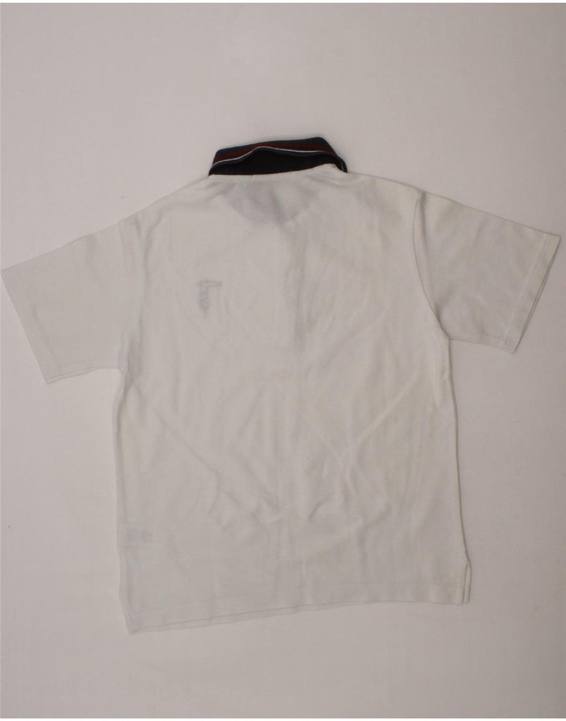 TRUSSARDI Boys Polo Shirt 8-9 Years White Cotton Vintage Trussardi and Second-Hand Trussardi from Messina Hembry 