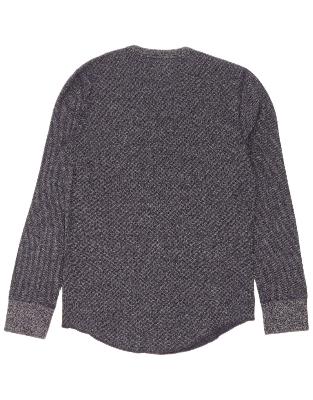 Hollister Mens Top Long Sleeve Small Navy Blue Flecked Cotton