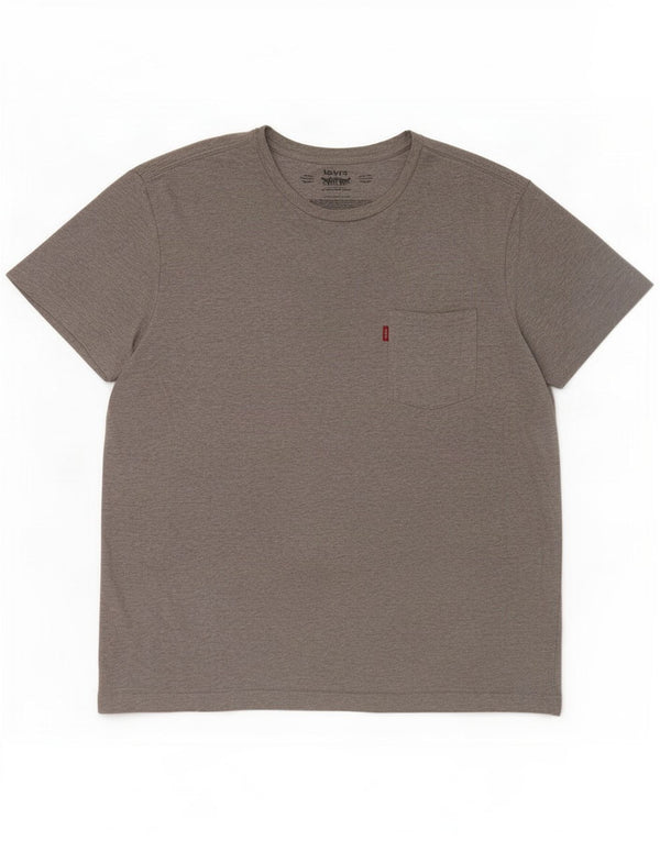 Levi's Mens T-Shirt Top Large Grey Cotton