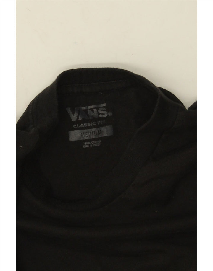 Vans Mens Classic Fit Graphic Top Long Sleeve Medium Black Cotton