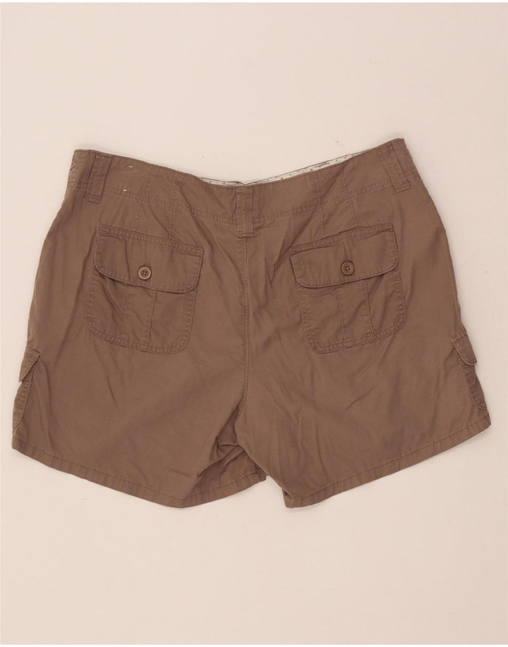 LEE Womens Cargo Shorts US 16 2XL W37  Brown Cotton
