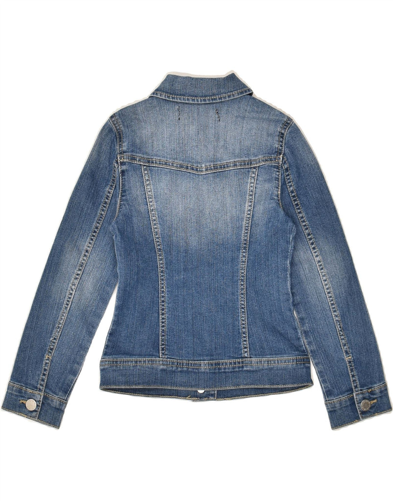 BENETTON Girls Denim Jacket 6-7 Years Small Blue Cotton | Vintage Benetton | Thrift | Second-Hand Benetton | Used Clothing | Messina Hembry 