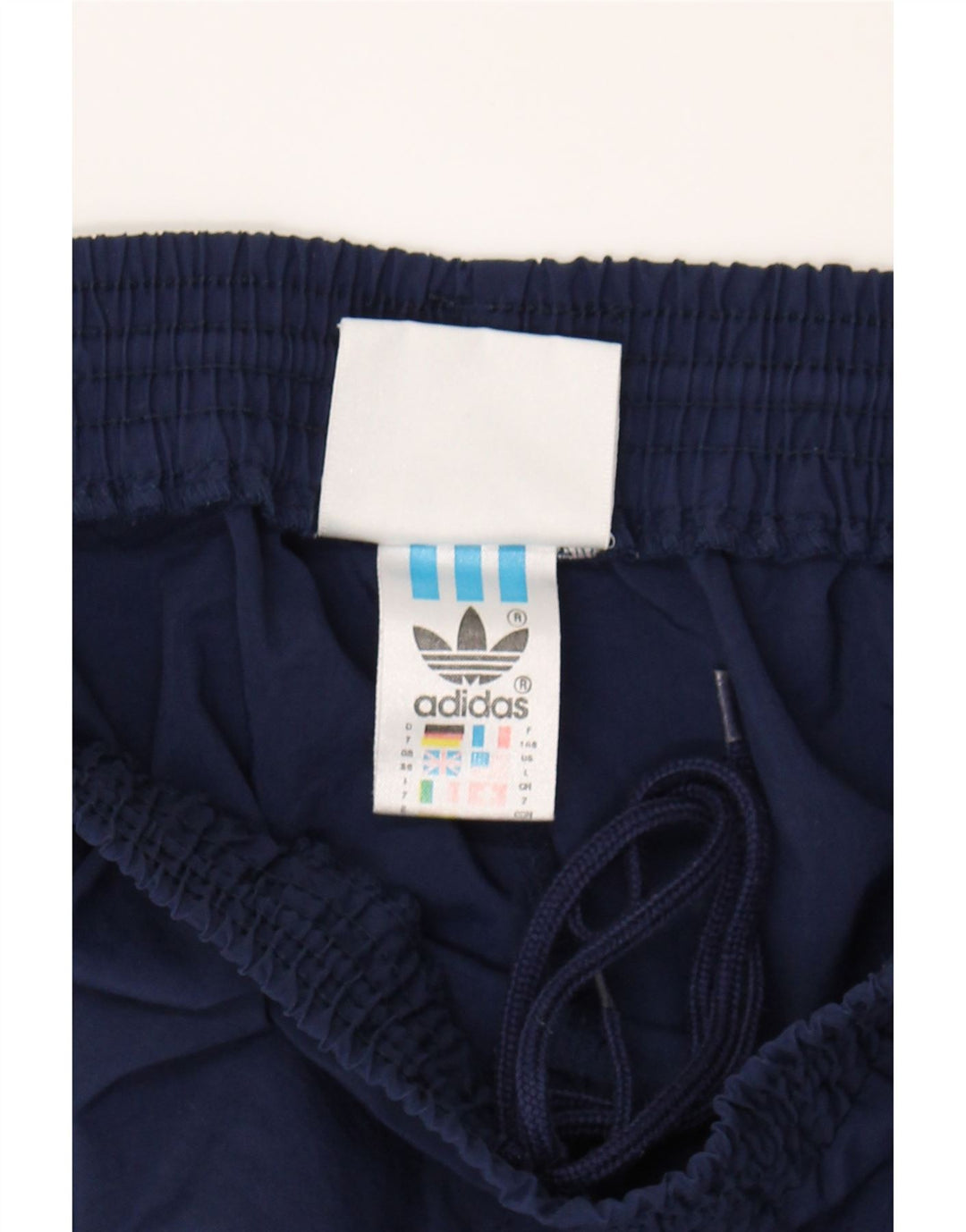 ADIDAS Mens Tracksuit Trousers Joggers UK 36 Small  Navy Blue Polyester Vintage Adidas and Second-Hand Adidas from Messina Hembry 